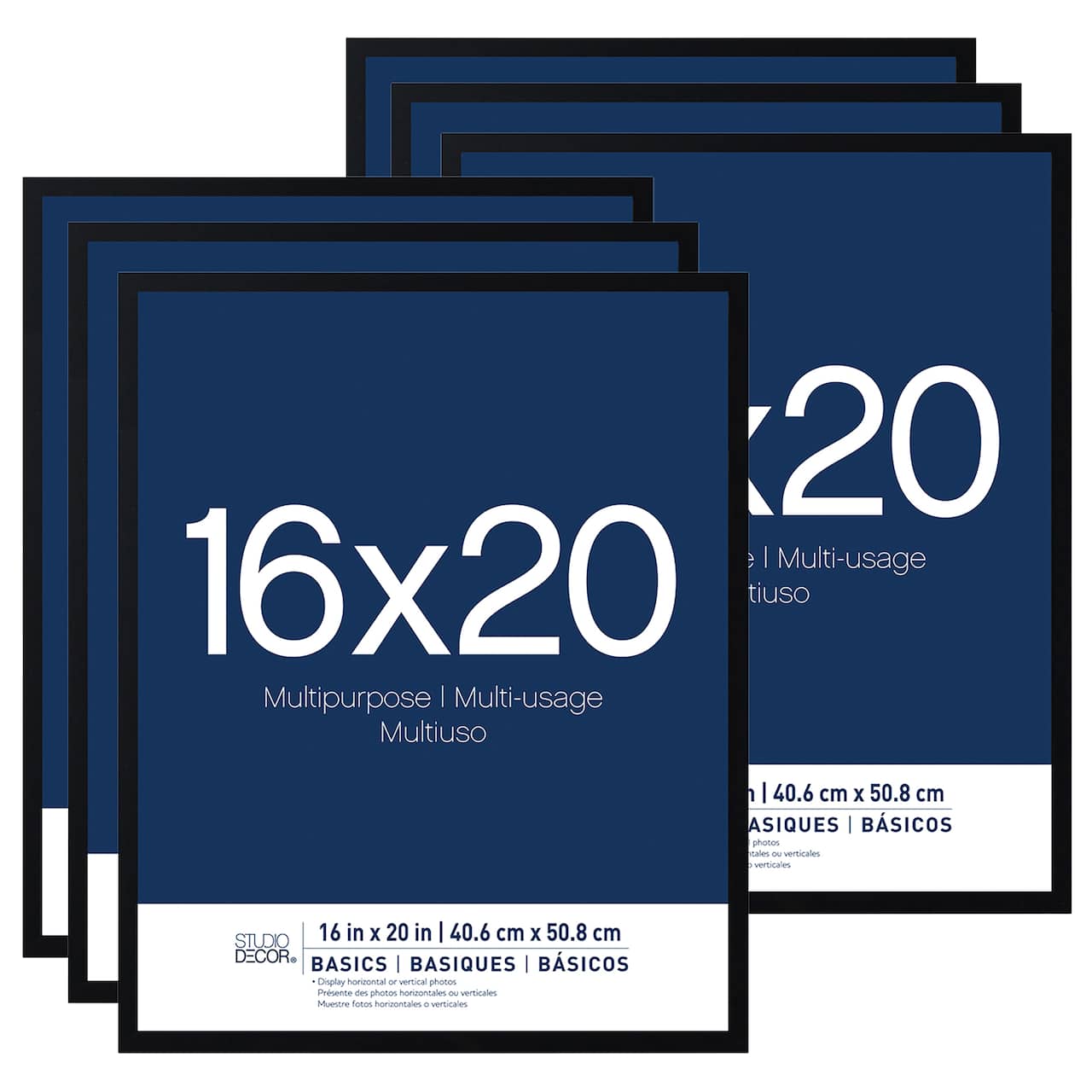 6 Pack: Black Multipurpose Frame, Basics by Studio Décor®